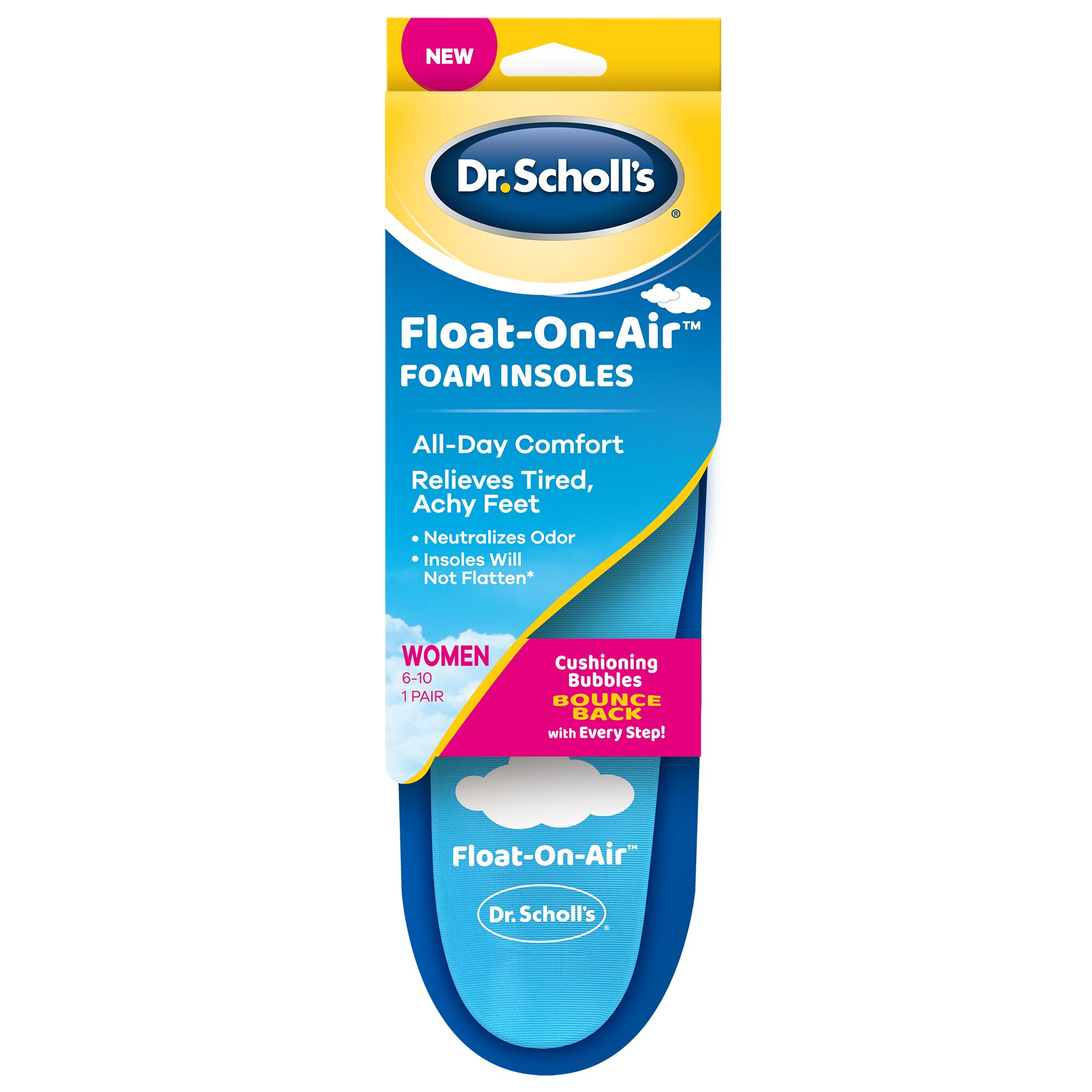 Dr. Scholl's Float On Air Foam Insoles, Women