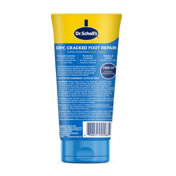 Dr. Scholl's Dry, Cracked Foot Repair Ultra-Hydrating Foot Cream 3.5 oz