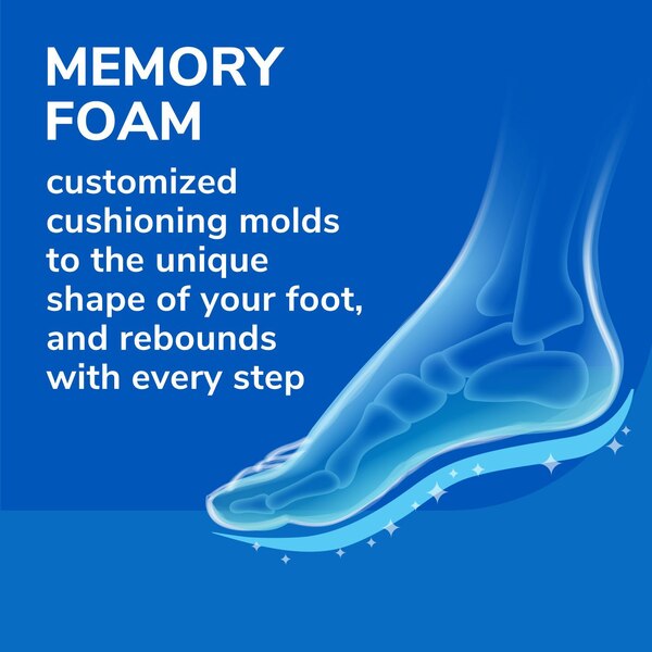 Dr. Scholl's® Air-Pillo® with Memory Foam Insoles, Unisex (Men 7-12) (Women 5-10), 1 Pair, Trim to Fit Inserts