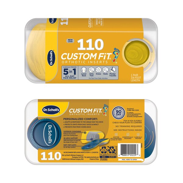 Dr. Scholl’s® Custom Fit® Orthotics 3/4 Length Inserts, CF 110, Insoles Fit Men & Womens Shoes