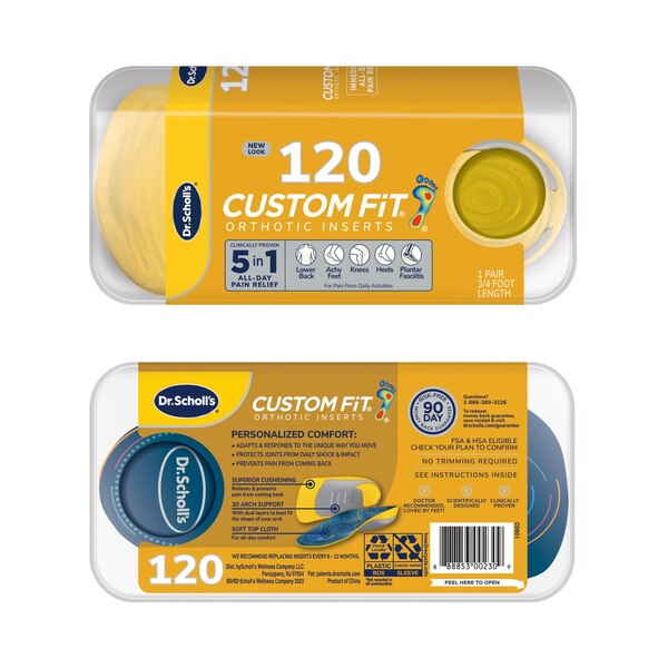 Dr. Scholl’s® Custom Fit® Orthotics 3/4 Length Inserts, CF 120, Insoles Fit Men & Womens Shoes