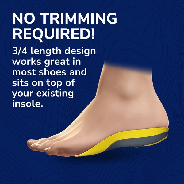 Dr. Scholl’s® Custom Fit® Orthotics 3/4 Length Inserts, CF 120, Insoles Fit Men & Womens Shoes