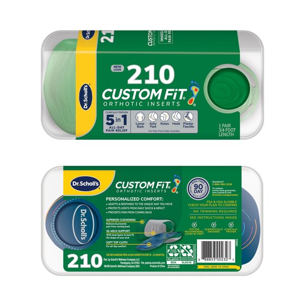 Dr. Scholl’s® Custom Fit® Orthotics 3/4 Length Inserts, CF 210, Insoles Fit Men & Womens Shoes
