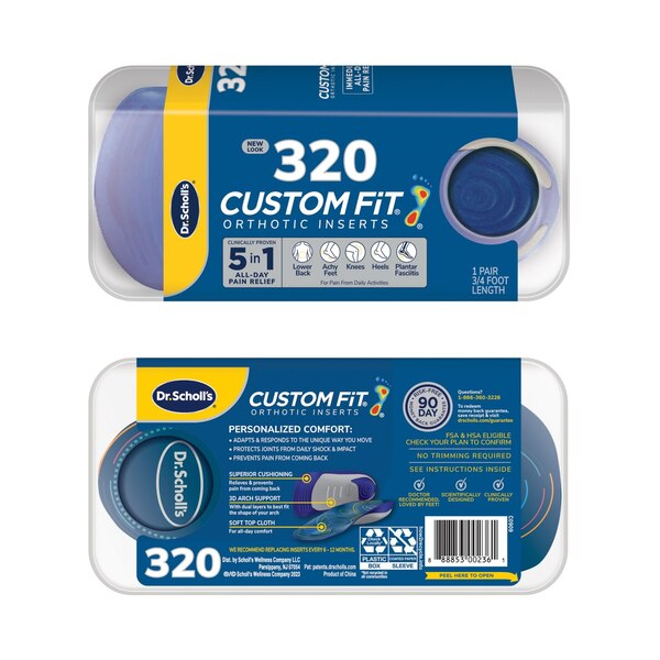 Dr. Scholl’s® Custom Fit® Orthotics 3/4 Length Inserts, CF 320, Insoles Fit Men & Womens Shoes