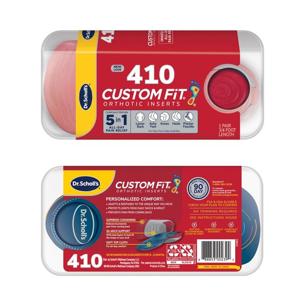 Dr. Scholl’s® Custom Fit® Orthotics 3/4 Length Inserts, CF 410, Insoles Fit Men & Womens Shoes
