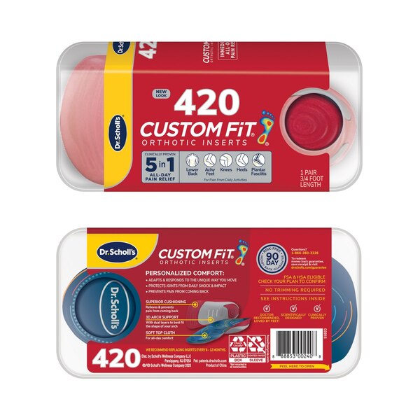 Dr. Scholl’s® Custom Fit® Orthotics 3/4 Length Inserts, CF 420, Insoles Fit Men & Womens Shoes