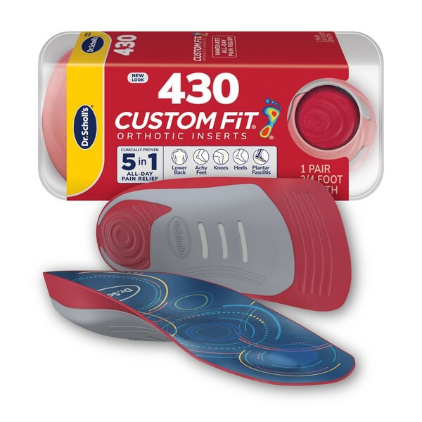 Dr. Scholl’s® Custom Fit® Orthotics 3/4 Length Inserts, CF 430, Insoles Fit Men & Womens Shoes