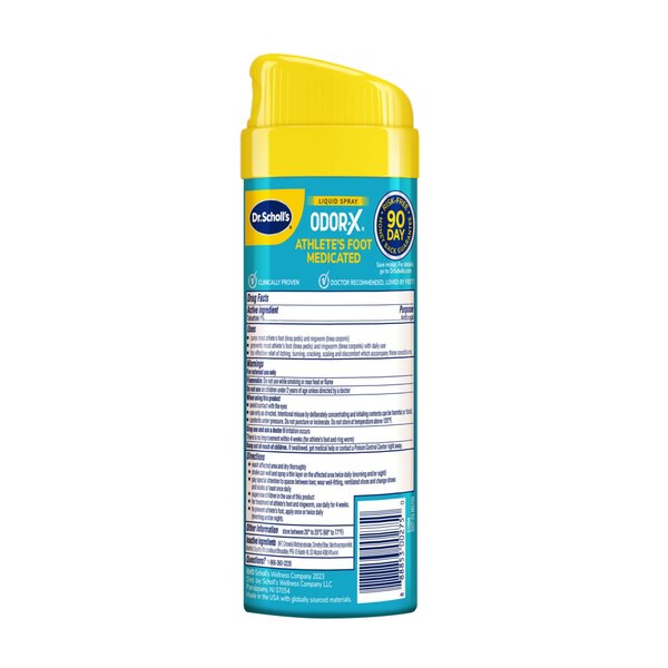 Dr.Scholl's Odor-X Athlete's Foot Medicated Liquid Spray, 5.3 OZ