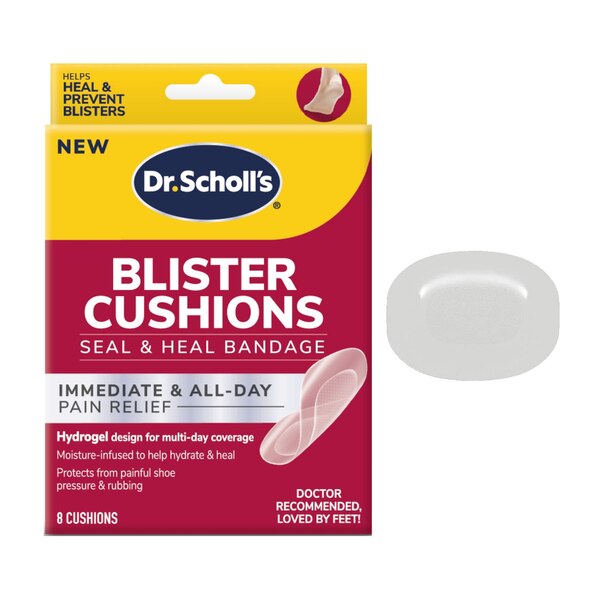 Dr. Scholl's Blister Cushion Seal & Heal Bandage with Hydrogel Technology, 8 CT