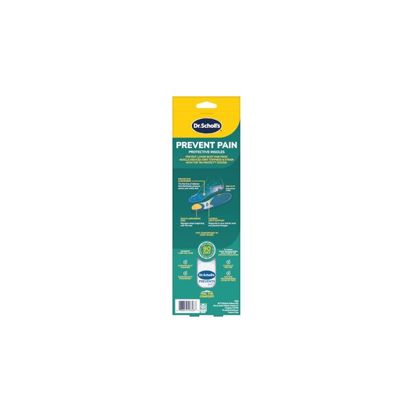Dr. Scholl's Prevent Pain Lower Body Protective Insoles, Men's 8-14, 1 Pair