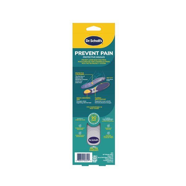 Dr. Scholl's Prevent Pain Lower Body Protective Insoles, Women's 6-10, 1 Pair