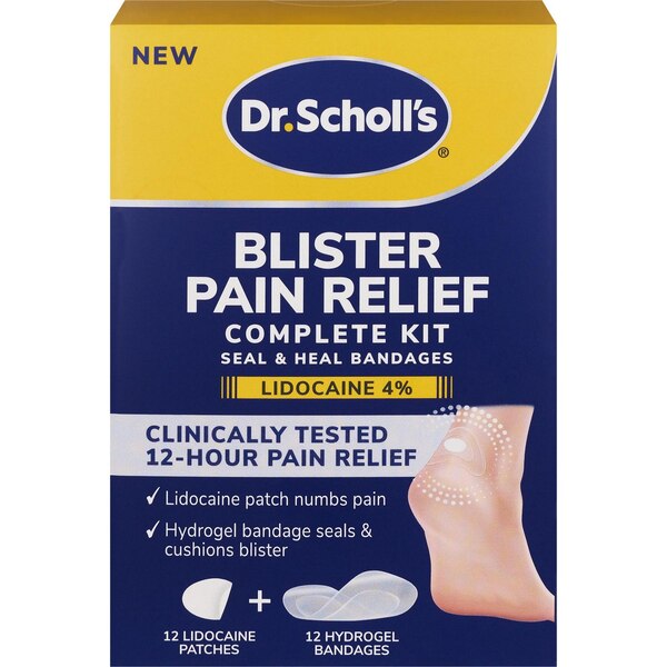 Dr Scholl's Blister & Pain Relief Hyrdogel Bandages, 12 CT