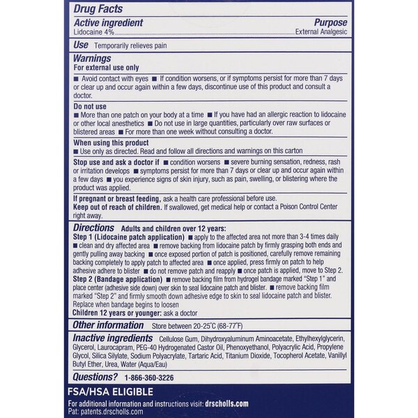 Dr Scholl's Blister & Pain Relief Hyrdogel Bandages, 12 CT