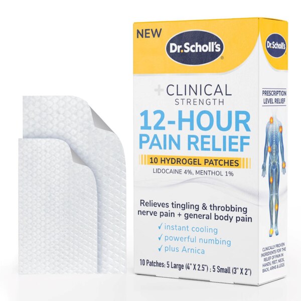 Dr Scholl's Clinical Strength 12 Hour Relief Pain Patch, 10CT