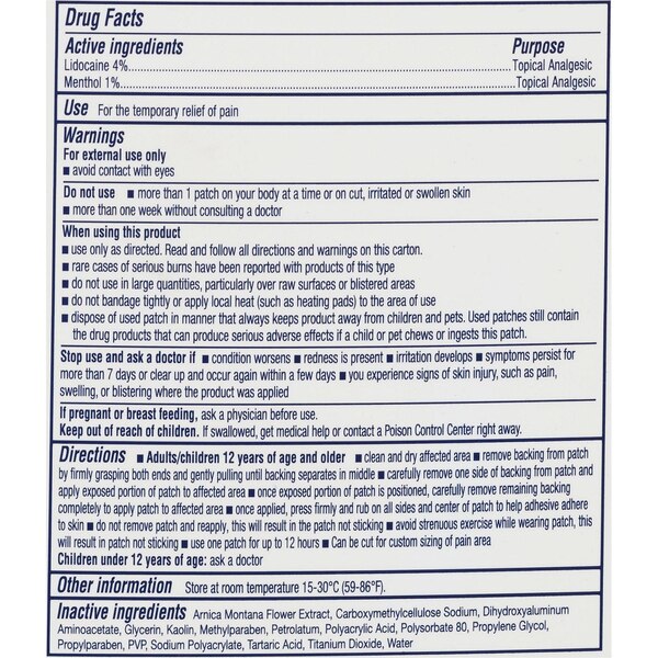 Dr Scholl's Clinical Strength 12 Hour Relief Pain Patch, 10CT