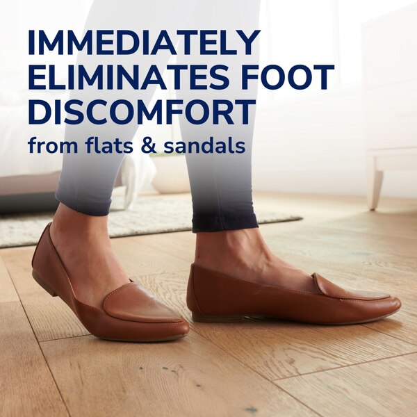 Dr. Scholl's Stylish Step Clear Cushioning Insoles for Flats, Size 6-10, 1 pair