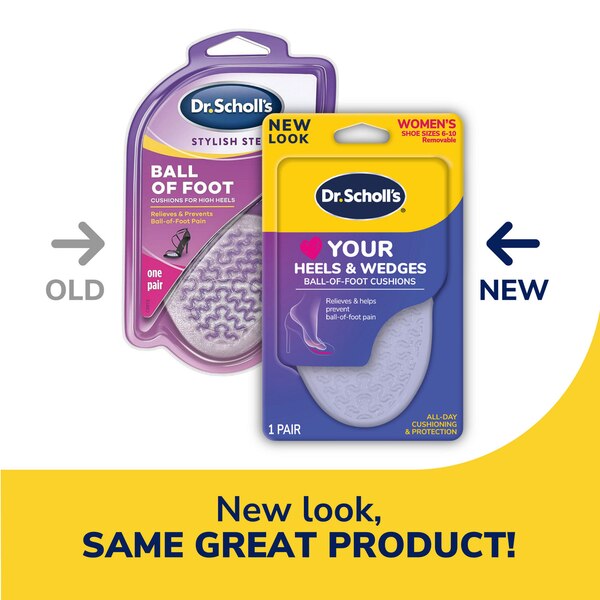 Dr. Scholl's Stylish Step Ball of Foot Cushion for High Heels, 1 pair