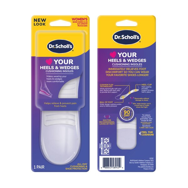 Dr. Scholl's Stylish Step High Heel Relief Insoles, Size 6-10, 1 pair