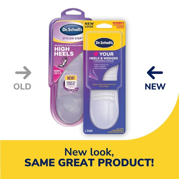 Dr. Scholl's Stylish Step High Heel Relief Insoles, Size 6-10, 1 pair