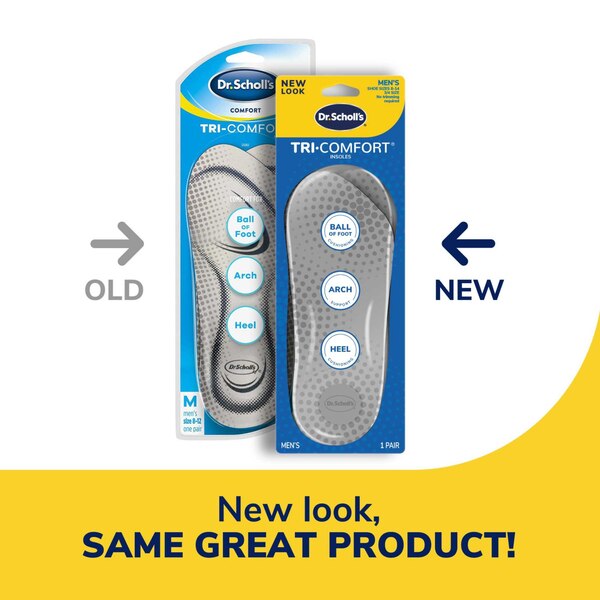 Dr. Scholl's Men's Tri-Comfort Insoles, Size 8-12