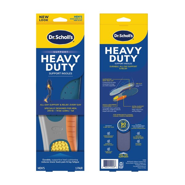 Dr. Scholl's Men's Heavy Duty Pain Relief Orthotics, Size 8-14