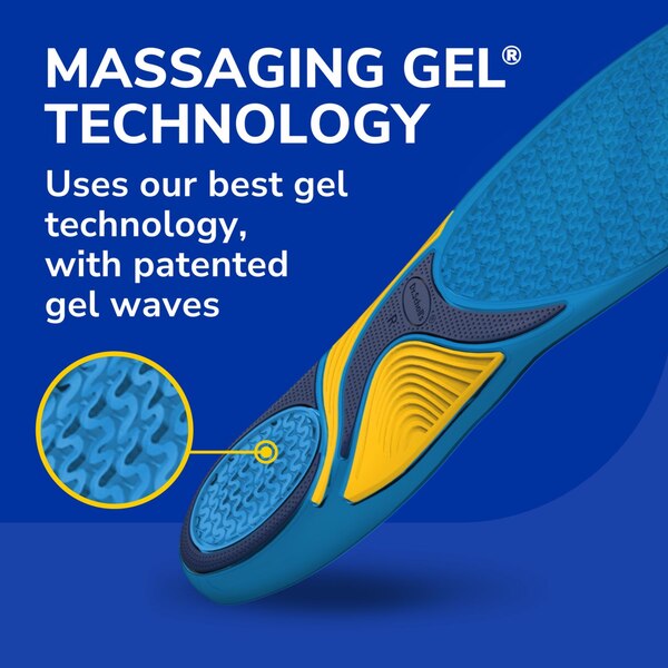Dr. Scholl's Women's Comfort and Energy Massaging Gel Insoles, Size 6-10, 1 pair