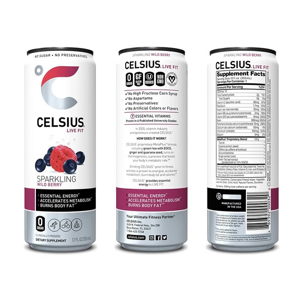Celsius Live Fit Energy Drink, 12 oz