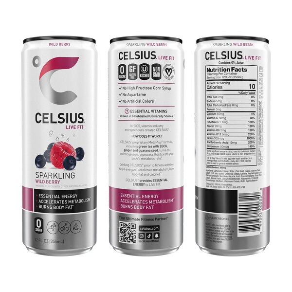 Celsius Live Fit Energy Drink, 12 oz