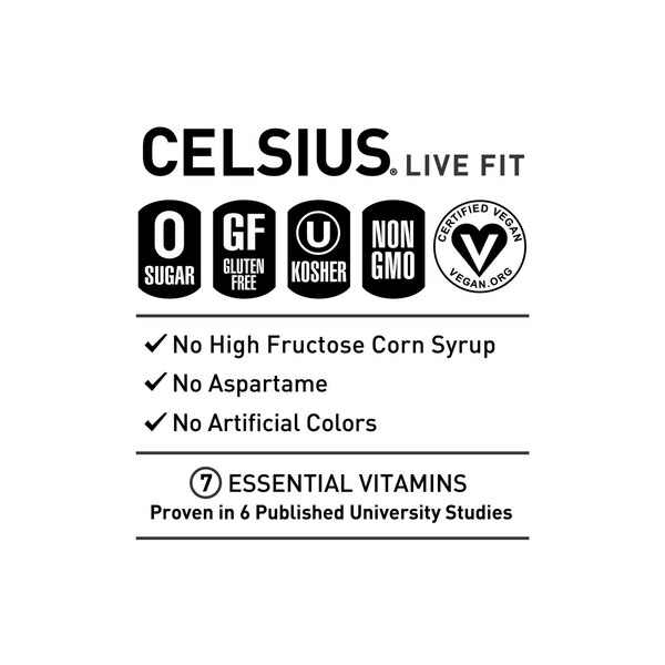 Celsius Live Fit Energy Drink, 12 oz