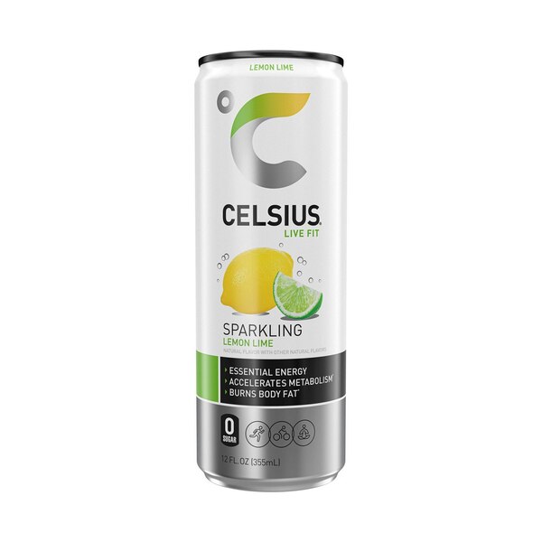Celsius, Sparkling Lemon Lime Energy Drink, 12 Oz