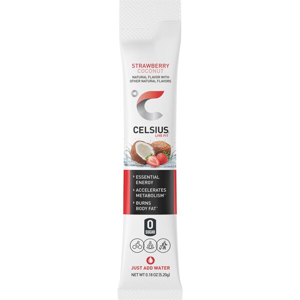 Celsius Strawberry Coconut OTG Packet Box, 14 ct, 2.7 oz