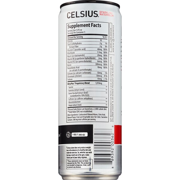 Celsius Live Fit, Sparkling Watermelon 12 OZ