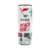 Celsius, Sparkling Peach Vibe Fitness Drink, Zero Sugar, 12 Oz, thumbnail image