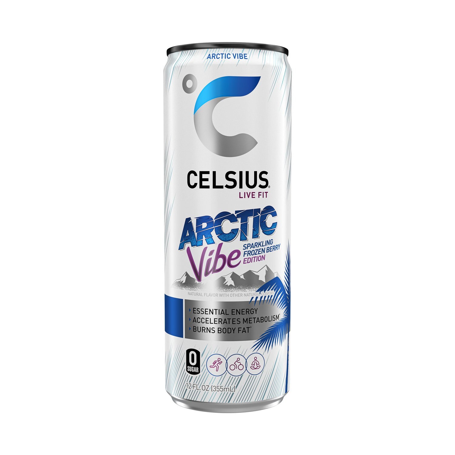 Celsius, Arctic Vibe Energy Drink, 12 oz
