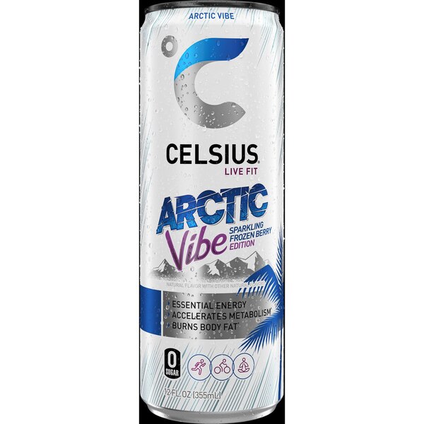 Celsius, Arctic Vibe Energy Drink, 12 oz