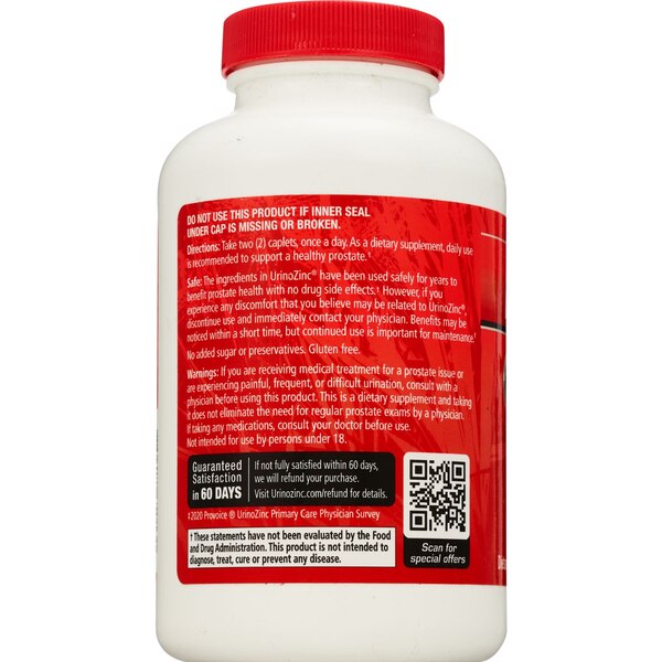 Urinozinc Prostate Plus With Saw Palmetto & Beta Sitosterol, 180 CT