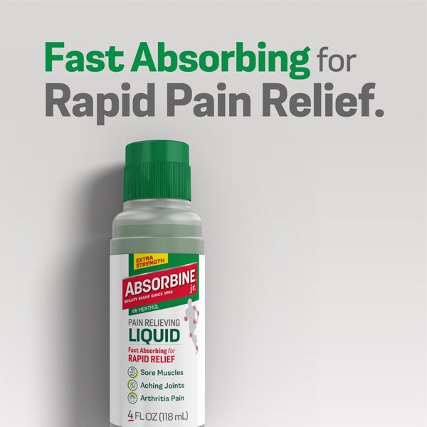 Absorbine Plus Jr. Pain Relieving Liquid, 4 FL OZ