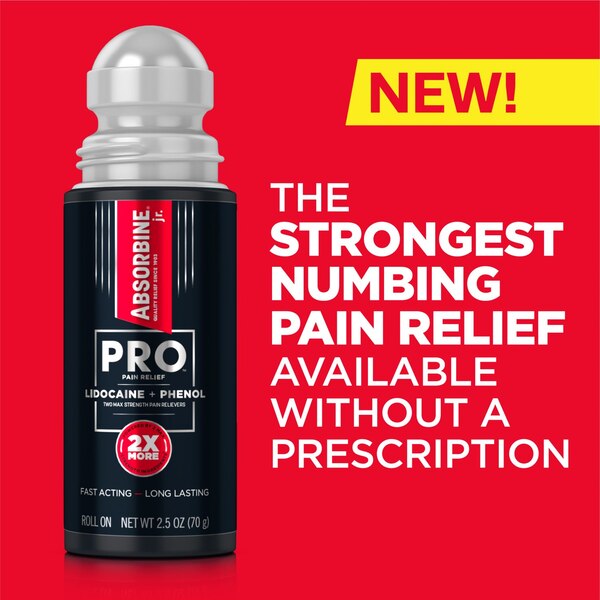 Absorbine Jr Pro No Mess Roll On, 2.5 OZ
