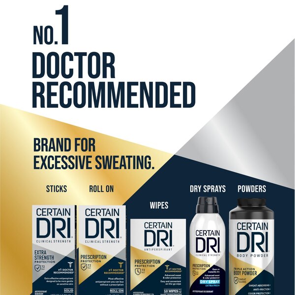 Certain Dri Clinical Strength Antiperspirant Dry Spray, Extra Fresh, 4.2 OZ