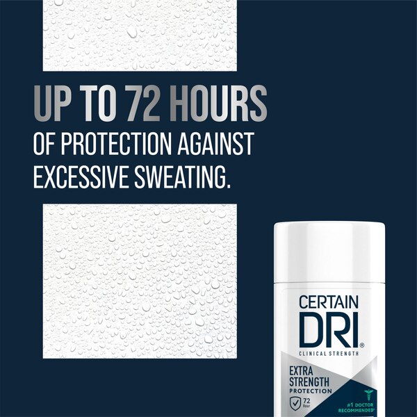 Certain Dri Extra Strength Clinical 72-Hour Antiperspirant & Deodorant Stick, Powder Fresh, 1.7 OZ