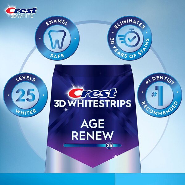 Crest 3D Whitestrips Dental Whitening Kit, Supreme Bright, 21 Treatments