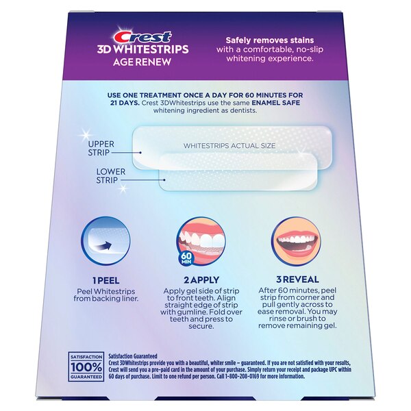 Crest 3D Whitestrips Dental Whitening Kit, Supreme Bright, 21 Treatments