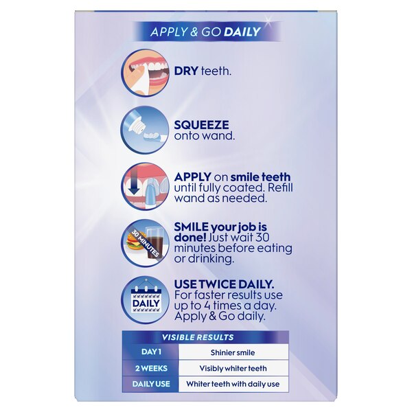 Crest 3D White Daily Whitening Serum, Fresh Mint, 0.88 OZ
