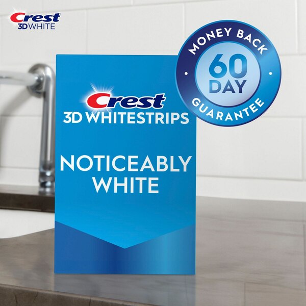Crest 3D Whitestrips Dental Whitening Kit, Noticeably White, 10 Treatments