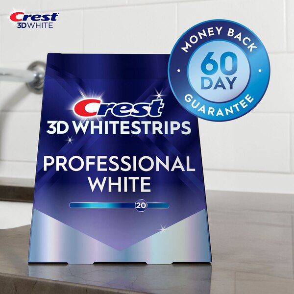 Crest 3D Whitestrips Dental Whitening Kit, Professional Effects, 20 Treatments