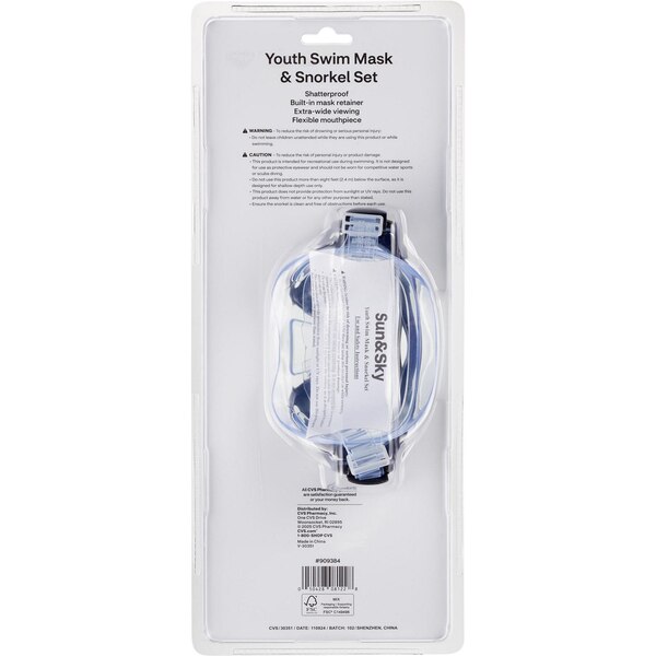 Sun & Sky Youth Swim Mask & Snorkel Set