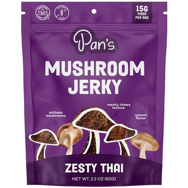 Pan's, Zesty Thai Mushroom Jerky, 2.2 oz