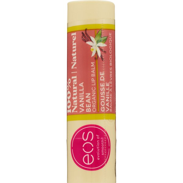 eos 100% Natural & Organic Lip Balm Stick - Vanilla Bean, 0.14 OZ