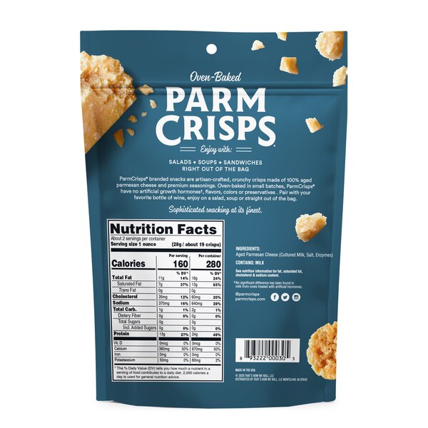 Parm Crisps Oven-Baked Original Cheese Snack, 1.75 oz