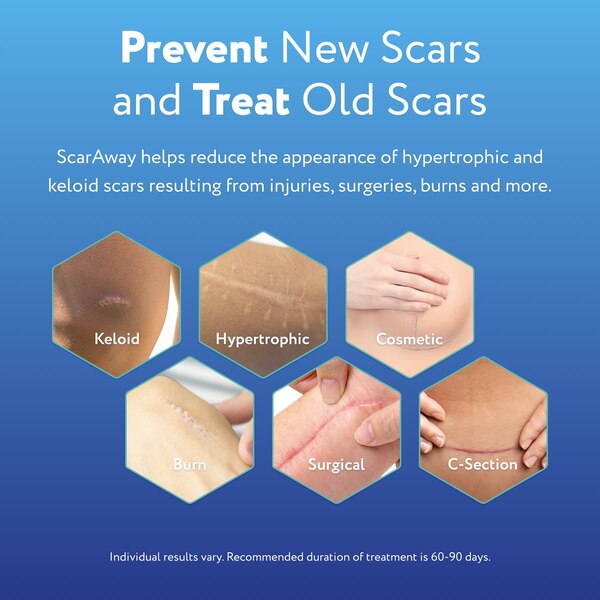 ScarAway Advanced Clear Silicone Scar Sheets, 6 CT